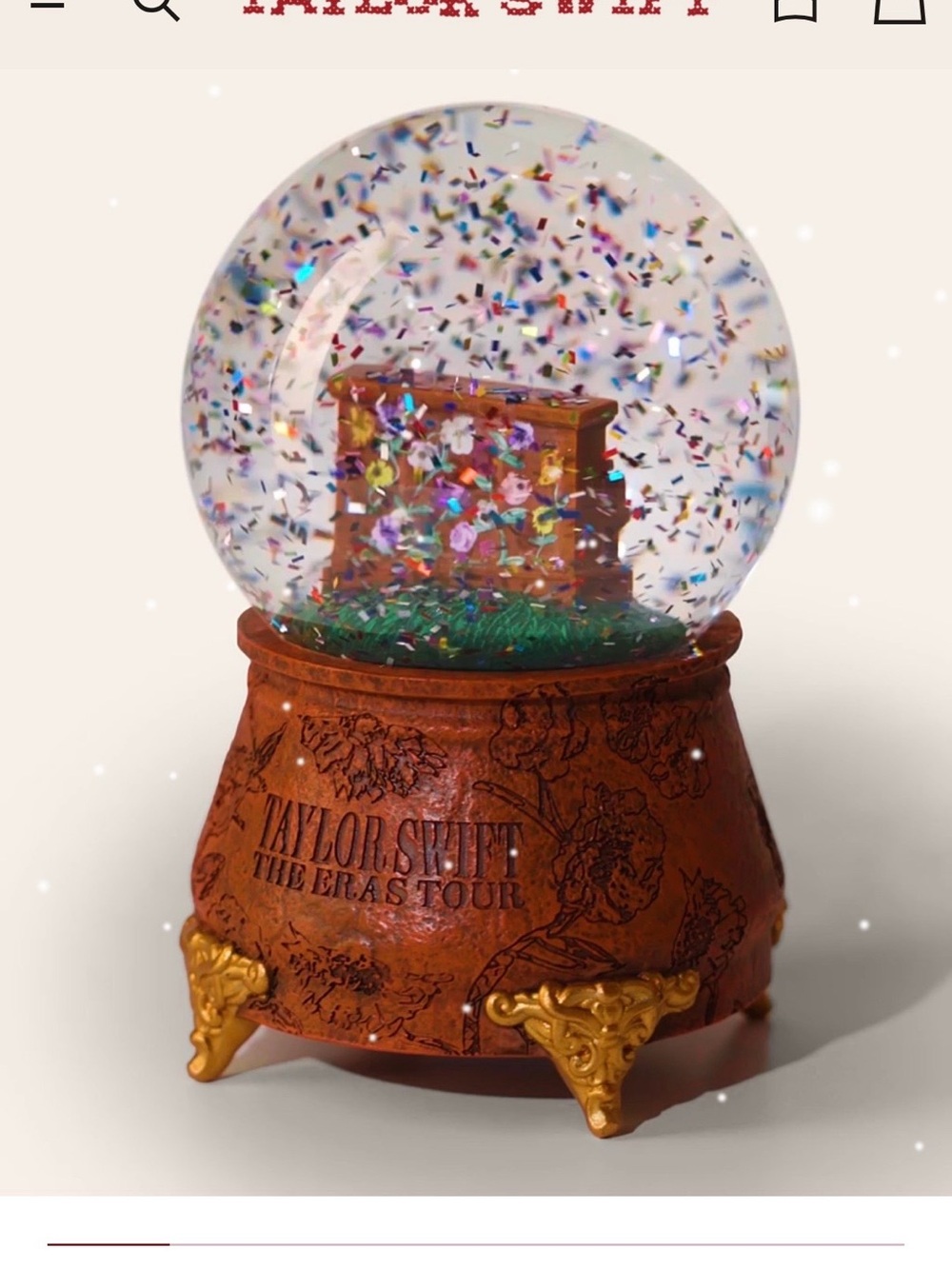 Taylor Swift Eras Tour Piano Snow Globe new with box